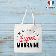 Tote bag coton recyclé une super marraine