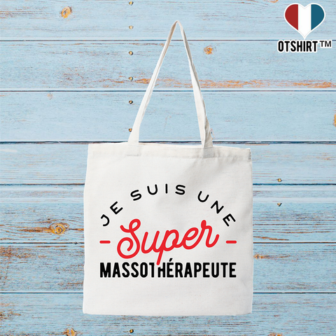 Tote bag coton recyclé une super massothérapeute