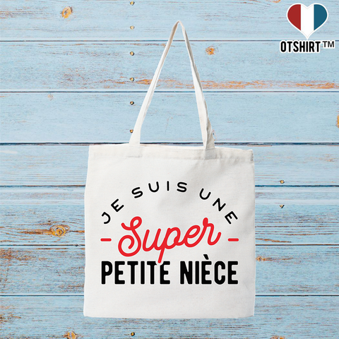 Tote bag coton recyclé une super petite nièce