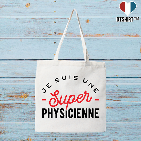 Tote bag coton recyclé une super physicienne