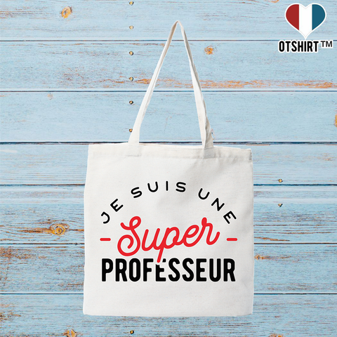 Tote bag coton recyclé une super professeur