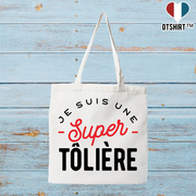 Tote bag coton recyclé une super tôlière