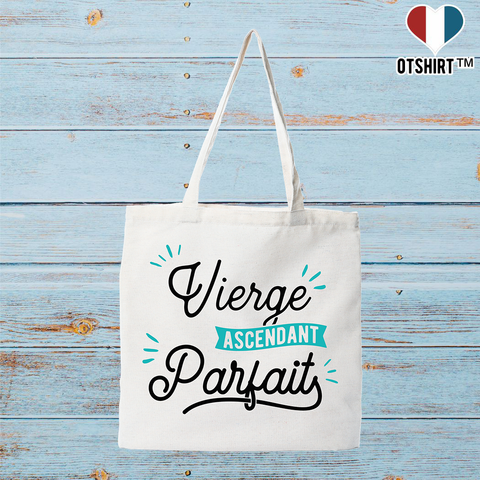 Tote bag coton recyclé vierge ascendant parfait