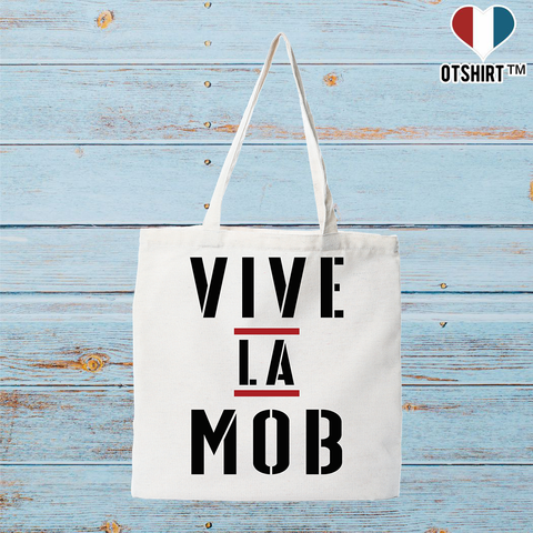 Tote bag coton recyclé vive la mob