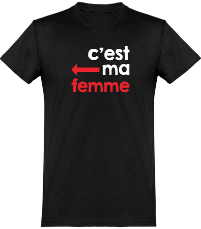  T shirt homme c'est ma femme famille