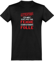  T shirt homme femme complètement folle famille
