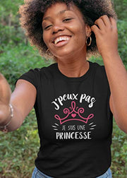 T shirt femme je suis une princesse