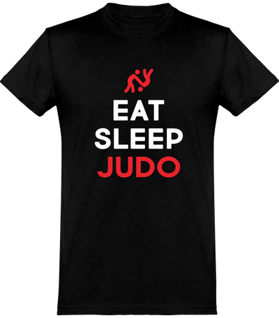  T shirt homme eat sleep judo