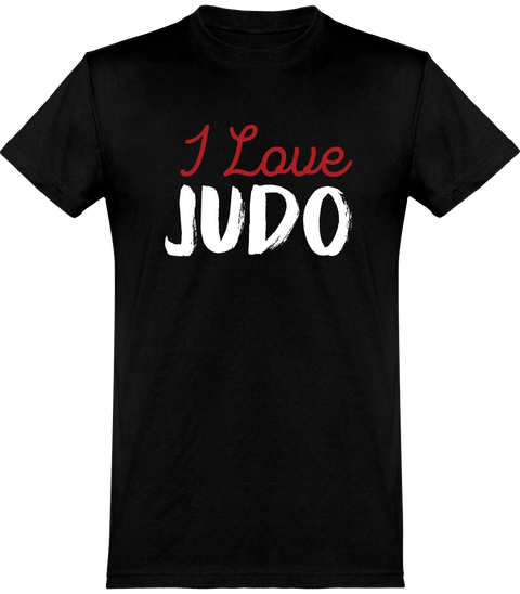  T shirt homme i love judo