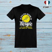 T shirt homme thérapie tennis