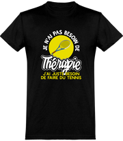  T shirt homme thérapie tennis