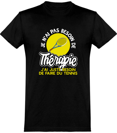  T shirt homme thérapie tennis