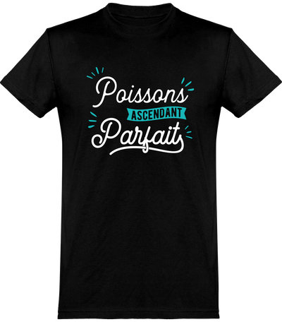  T shirt homme poissons ascendant parfait