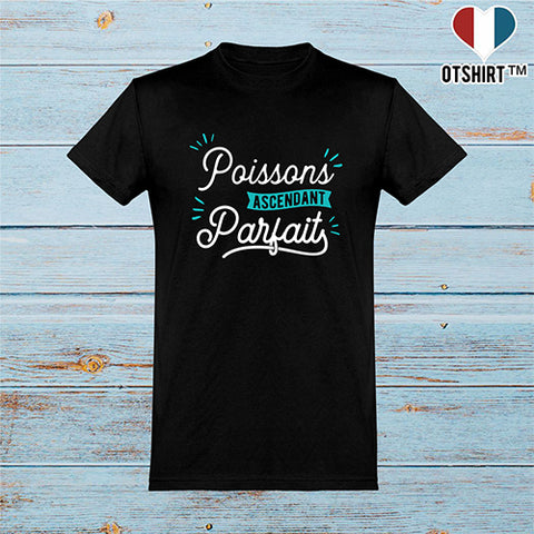  T shirt homme poissons ascendant parfait