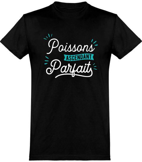  T shirt homme poissons ascendant parfait