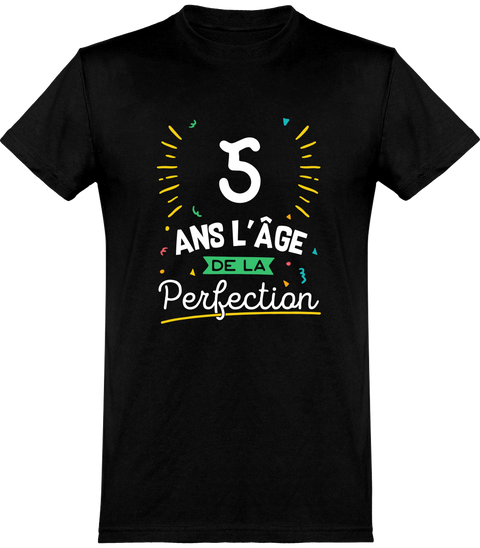  T shirt homme 5 ans la perfection