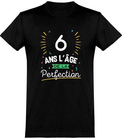  T shirt homme 6 ans la perfection