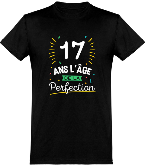  T shirt homme 17 ans la perfection