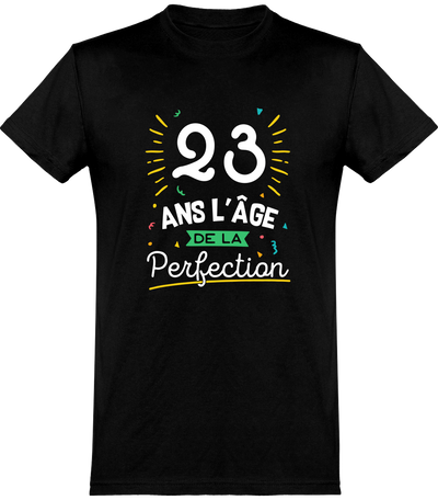  T shirt homme 23 ans la perfection