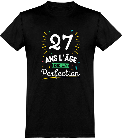  T shirt homme 27 ans la perfection