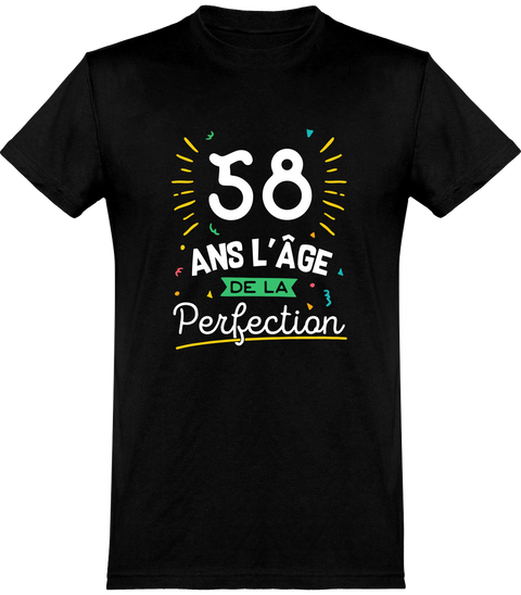  T shirt homme 58 ans la perfection