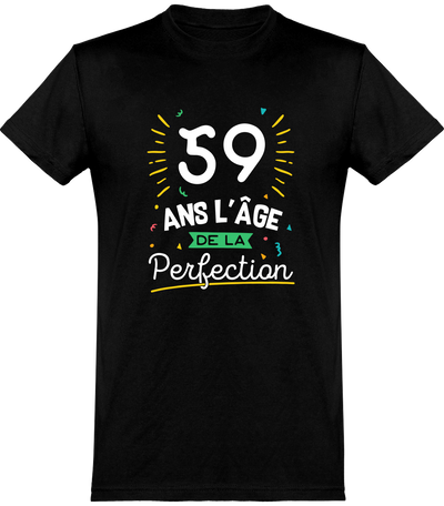  T shirt homme 59 ans la perfection