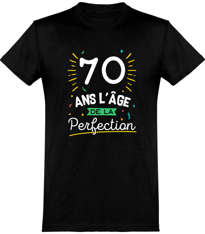  T shirt homme 70 ans la perfection