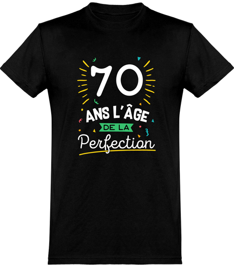  T shirt homme 70 ans la perfection