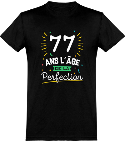  T shirt homme 77 ans la perfection