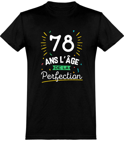  T shirt homme 78 ans la perfection