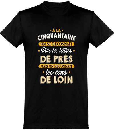  T shirt homme à la cinquantaine