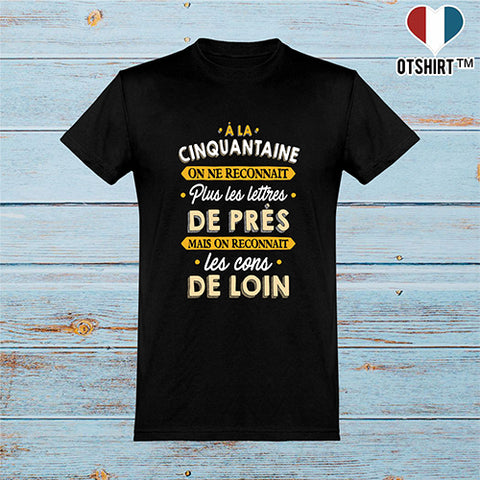  T shirt homme à la cinquantaine