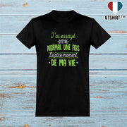  T shirt homme j'ai essayé d'être normal
