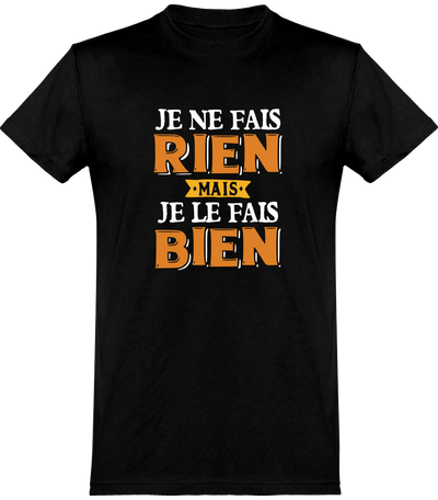  T shirt homme je ne fais rien