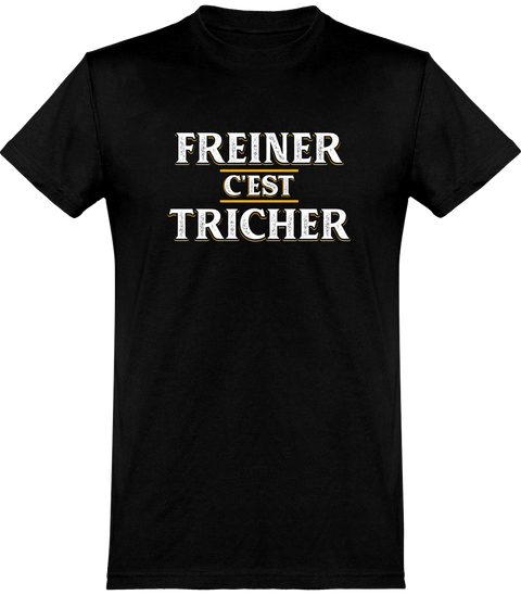  T shirt homme freiner c'est tricher
