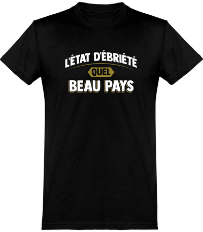  T shirt homme l'état d'ébriété