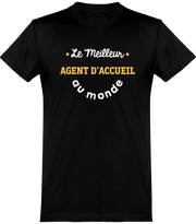  T shirt homme le meilleur agent d'acceuil au monde