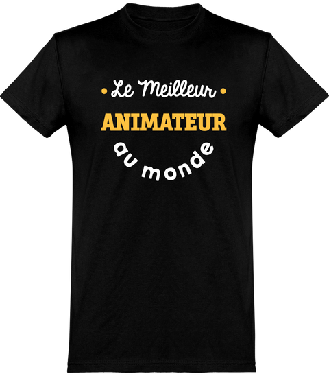  T shirt homme le meilleur animateur au monde
