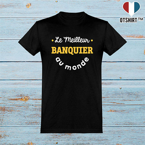  T shirt homme le meilleur banquier au monde