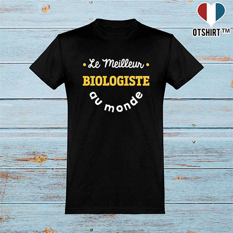  T shirt homme le meilleur biologiste au monde