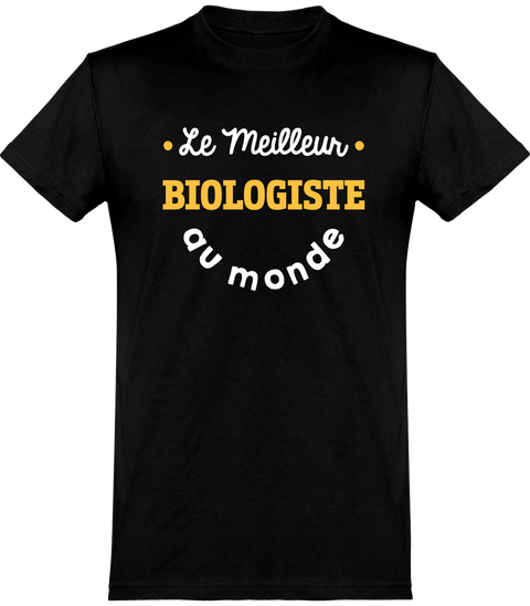  T shirt homme le meilleur biologiste au monde