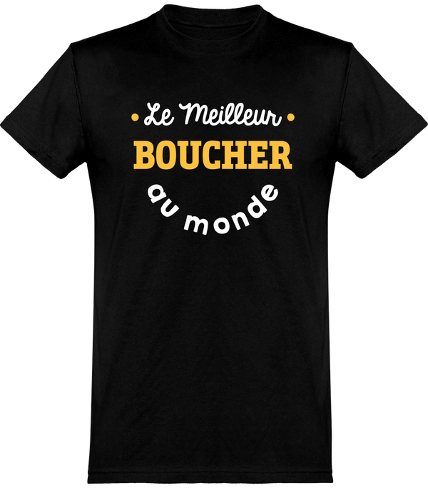  T shirt homme le meilleur boucher au monde