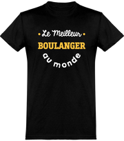  T shirt homme le meilleur boulanger au monde