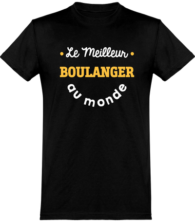  T shirt homme le meilleur boulanger au monde