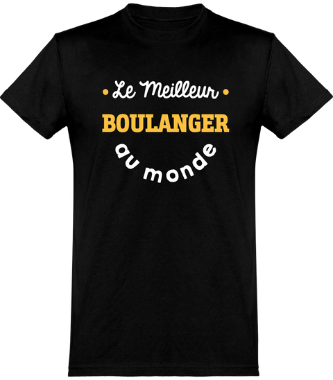  T shirt homme le meilleur boulanger au monde