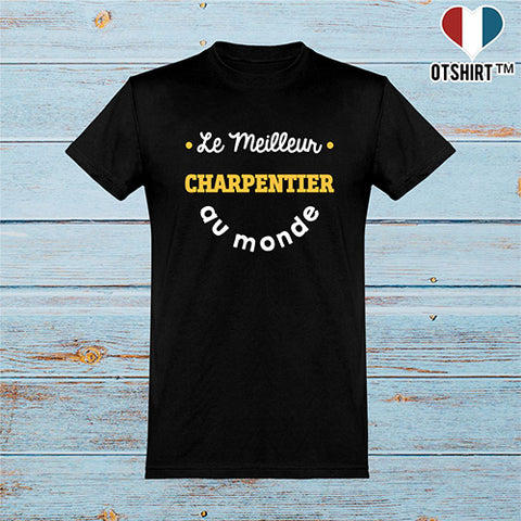  T shirt homme le meilleur charpentier au monde