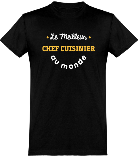  T shirt homme le meilleur chef cuisinier au monde