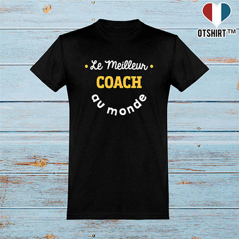 Cadeau homme T shirt homme le meilleur coach au monde –