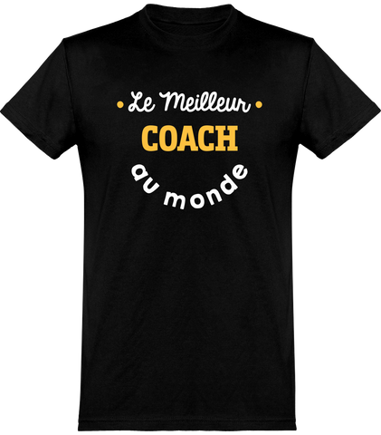 Cadeau homme T shirt homme le meilleur coach au monde –