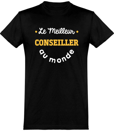  T shirt homme le meilleur conseiller au monde